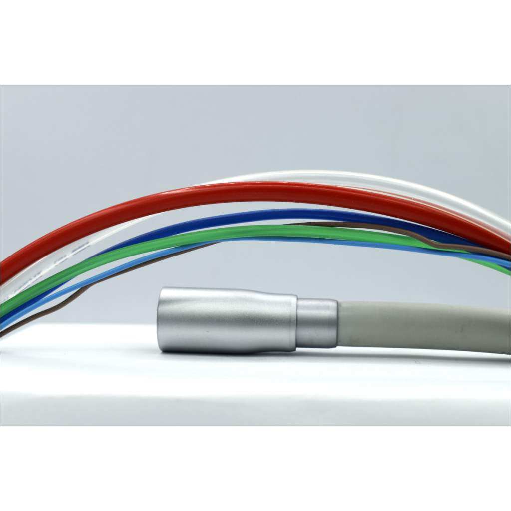 Lichturbinenschlauch 6-Loch Midwest hellgrau RAL 9002 , offene Enden