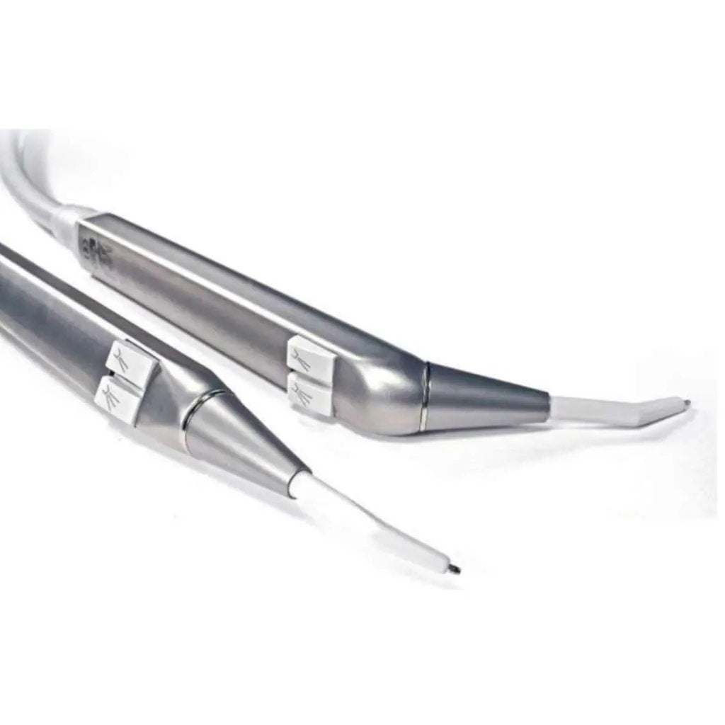 Luzzani Minilight 3F Spritze abgewinkelt mit Schlauch RAL 7035 offene Enden