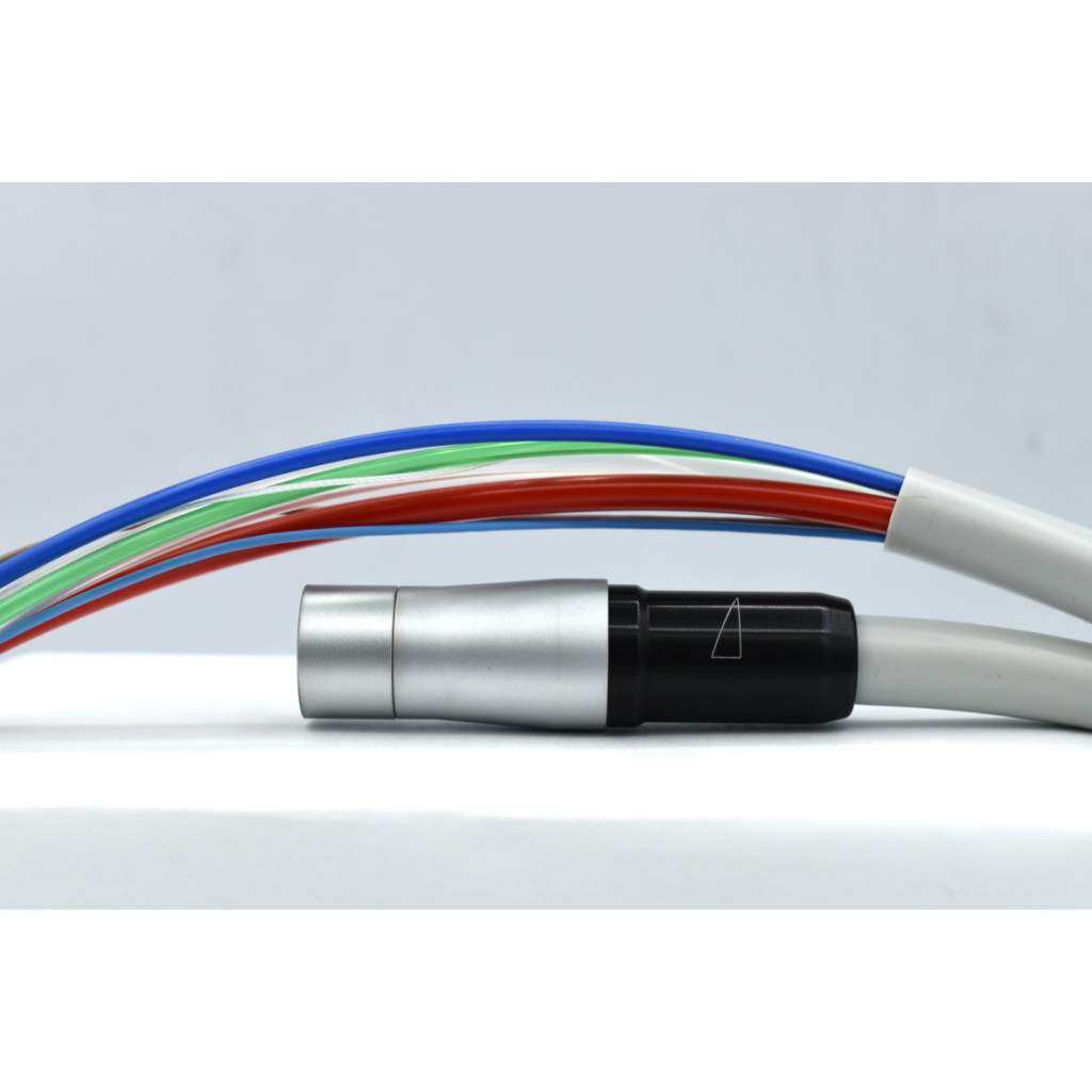 Lichturbinenschlauch 6-L.Midw.mit Sprayreg. hellgrau RAL9002, offene Enden