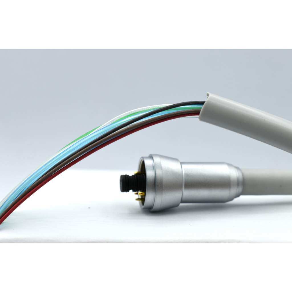 Motorschlauch Kavo Lux 190 / 196 / 200, drehbar, hellgrau RAL 9002, offene Enden